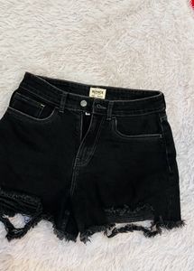 Blanck Women High Waist Shorts Denim