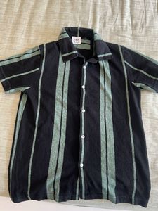 Black striped men’s shirt