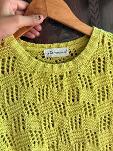 Lime Green Knit Sweater