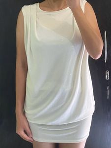 Sparkly White Mini Dress