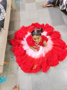 Party wear Red Ruffle Dress