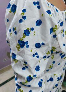 White Floral Maxi Dress
