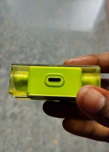 Lime Green Earbud Case with Display