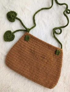 Handmade Crochet Sunflower Crossbody Bag