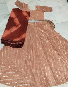 Marwadi Lehenga With Tie Dye Odhani