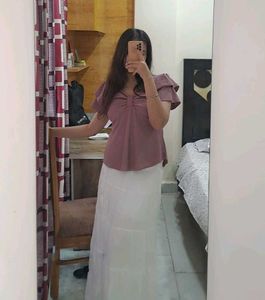 Purple Babydoll Top