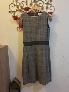 Classic Plaid Sleeveless Dress woollen