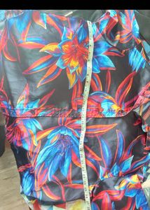 Vibrant Floral Print Button-Down Shirt