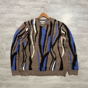Unique Abstract Print Men's Sweater