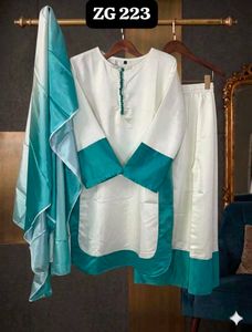Elegant Cream &amp; Pink Kurta Set with Dupatta