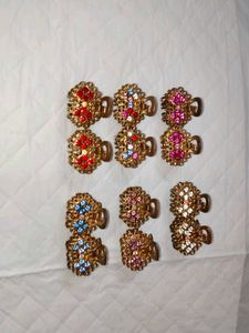 Sparkly Hair Clips - Set of 8