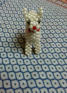 Beads,thread,cotton Made DOG.
