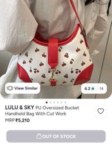 Y2K Cherry Print Shoulder Bag