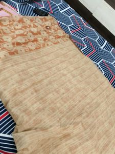 Good tan colour saree
