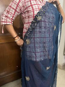 Embellished Ethnic Blousewith saree