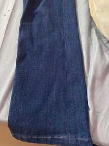Dark Blue Flare Leg Jeans