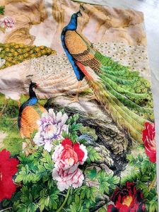 Paradise Peacock Print Cushion Cover