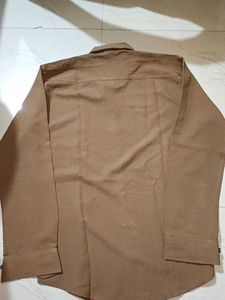 Men's Brown Full Sleeve Shirt