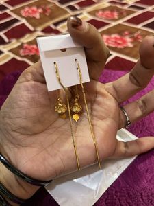 combo Elegant Gold Plated Drop Earrings