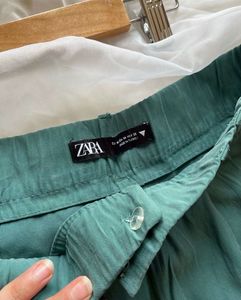Zara Teal Wide Leg Pants