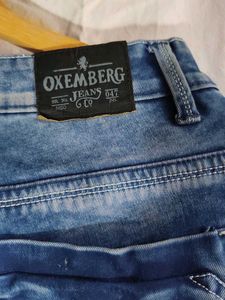 Men's Blue Washed Denim Jeans
