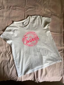 White Taurus Graphic T-Shirt