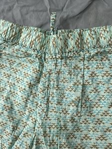 Beautiful Blue &amp; Brown Patterned Palazzo Pants