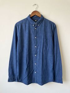 Blue Chambray Button-Down Shirt