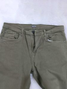 Olive Green Casual Pants