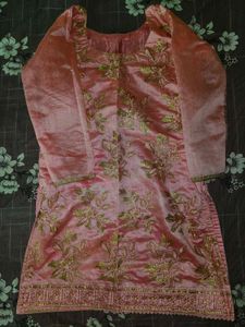 Beautiful Embroidered Pink Kurta