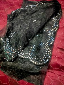 Mirror Work Saree