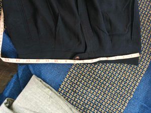 High Waisted Wide Leg Navy Trousers