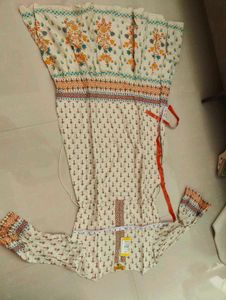 Global Desi Beige Printed Maxi Dress