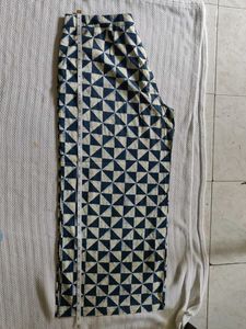 Geometric Print Wide-Leg Pants