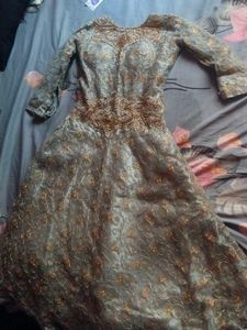 Elegant Embroidered Ethnic Gown