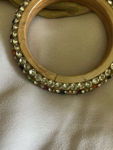 Bangle studded  handcrafted