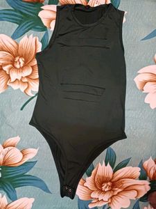 Shein Sleeveless Front Cut-Out Leotard Top