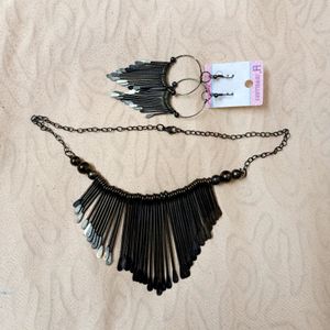 Black Oxidised Jewellery Set