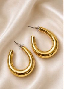 Chunky Gold Hoop Earrings