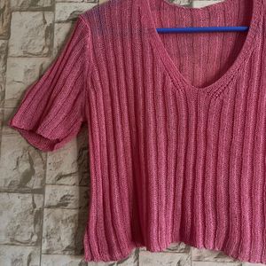 Pink Crop Tee