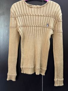Cozy Knit Top with Penguin Detail