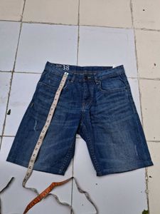 Springfield Men's Blue Denim Shorts