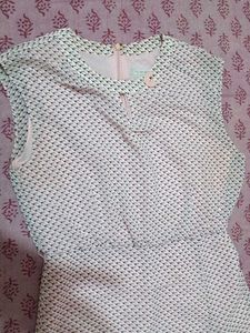 Pink Patterned Short Dress