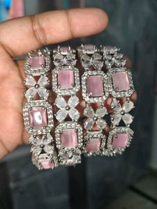 Pink AD Bangle Set