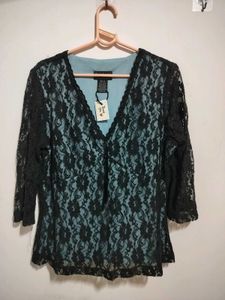 Elegant Black Lace Top