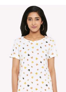 Everyday Cute Cartoon Print T-Shirt