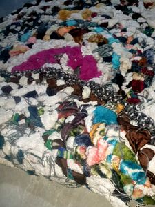 Boho Rag Rug handmade 3" 3 fit