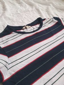 Striped Round Neck T-Shirt