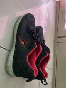 Sparx Black &amp; Red Running Shoes