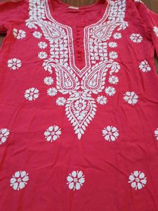 Chiken Embroidery &amp; Lahariya Kurti Combo